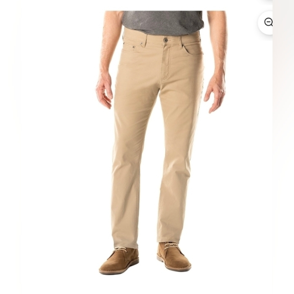 Member s Mark Men's Pants Mason 5 Pocket Pant Straight Fit Khaki Size 34X30